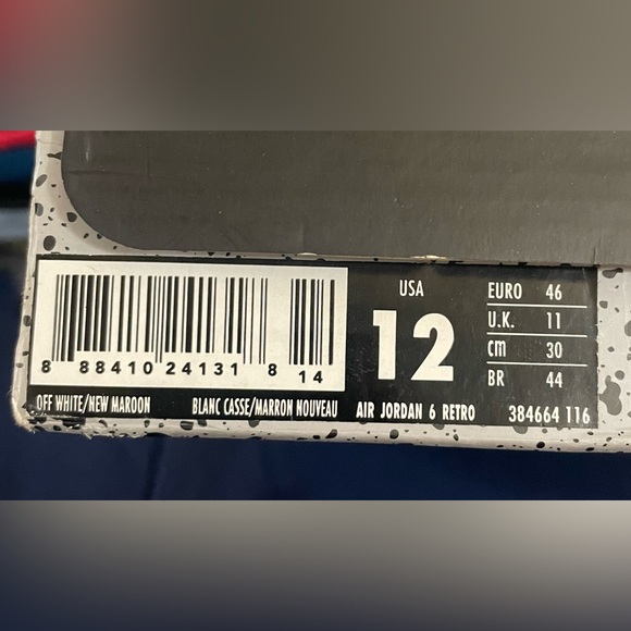 Jordan 6 Retro Maroon (2015) 💯 Authentic - Picture 2 of 12